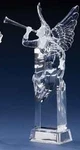 Roman 11.5" Icy Crystal Led Lighted Christmas Angel Figure With Trumpet Horn. Fixed Price $74.33.