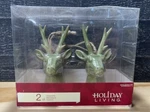 Lowe Holiday Living Ceramic Reindeer Head Christmas Tree Ornaments 0585575. Fixed Price $18.00.