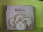 Christmas Plate Holiday Market Set Of 4 Salad Desert Vintage. Fixed Price $29.99.