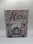 Vintage Snowy Truck Winter Plaque Home Sweet Rustic Christmas Wall.... Fixed Price $11.00.