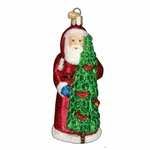 Old World Christmas Santa With Calling Birds (40196) Glass Ornament W/box. Fixed Price $19.99.