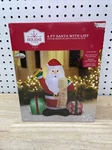 Holiday Time 4 Ft. "santa With List" Christmas Airblown Inflatable Led Brand New. Fixed Price $49.99.