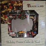 Traditions Holiday Frame Christmas Fireplace Fits 5X7 Photo. Fixed Price $17.00.