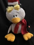 Gemmy Battery Operated Plush Penguin Christmas Santa Hat Red Scarf. Fixed Price $35.00.