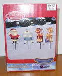 Rudolph Red Nosed Reindeer Path Marker Christmas Outdoor Decoration Clear Lights. Fixed Price $25.00.