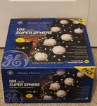 Ball Clear Lights 104 Super Sphere 4" Christmas Ge Holiday Classics Starburst. Fixed Price $48.99.