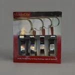 Haute Decor Adjustable Sturdy Metal Stocking Hanger Set Silver 4 Pack Christmas. Fixed Price $7.99.