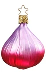 Inge-glas Red Onion Bulb 1-098-10 German Glass Christmas Ornament Gift Box. Fixed Price $28.25.