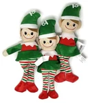 Elf Plush, 12", Christmas Holiday Decorations, LOT/3 Elves. Fixed Price $12.97.