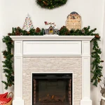 Best Choice Products 9FT Pre-lit Christmas Garland W/ 50 Led Lights, Silver Bris. Fixed Price $20.00.
