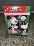Gemmy 10FT Snoopy & Woodstock Peanuts Christmas Airblown Inflatable Rare. Fixed Price $199.99.