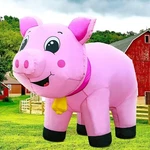 6FT Pig Inflatables Christmas Spring, Blow Up Animals Cute, Decorations Outdo.... Fixed Price $101.98.