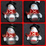 Jingle Bell Ornament Christmas Ganz Snowman Top Hat Pre-printed Choose Jb. Fixed Price $8.50.