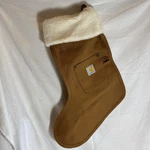 Carhartt Duck Canvas Khaki Brown Christmas Stocking Nwot 17 Long. Fixed Price $16.19.