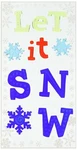 New Christmas Winter Let It Window Gel Clings 12 Pcs Snowflakes Decorations. Fixed Price $10.99.
