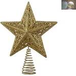 10-INCH Classic Gold Star Treetop With Intricate Cutout Design From Kurt Adler. Fixed Price $37.79.