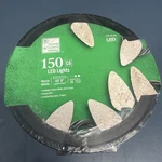 Home Accents Holiday 51 Ft. 150 Led C6 Warm White Lights/green Wire On Reel. Fixed Price $39.99.