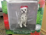 Sandicast Black Dalmatian With Santa Hat Christmas Ornament. Fixed Price $28.23.