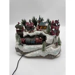 Christmas Village Fiber Optic Color Changing By Puleo W/ Box & Adaptor. Fixed Price $59.99.