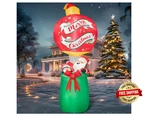 9FT Christmas Inflatables Santa Hot Air Balloon 2025 New Led Outdoor Decoration. Fixed Price $85.67.