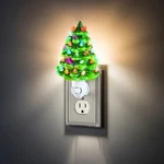 Nostalgic Retro Green Ceramic Christmas Tree Home Night Light. Fixed Price $19.95.