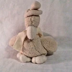 Plush Stuffed Animal Toy Cream Goose W Scarf Hat 8 In Tall. Fixed Price $10.13.