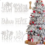 6 Pieces Christmas Wall Decor Xmas Hanging Believe Sign Winter Wooden Words For. Fixed Price $26.59.
