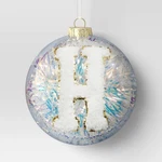 Wondershop Monogram Plastic Tinsel Ball Christmas Ornament New. Fixed Price $8.99.