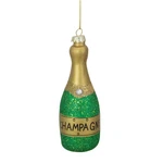 Northlight 5-INCH Gold And Green Glass Champagne Bottle Christmas Ornament. Fixed Price $13.49.