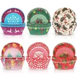 600 Count Christmas Cupcake Liners Muffin Cups Colorful Paper Disposable Cupc.... Fixed Price $17.89.