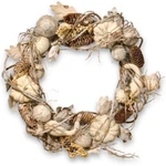 National Tree Company 20 Inch Artificial White Pumpkin Wreath. Fixed Price $32.99.