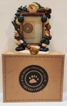 Boyds Bears Santa Snowman Christmas Picture Frame #370301 Barnaby's Sweep. Fixed Price $16.99.