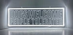 Dogs Welcome 16" X Neon Led Window Sign Wall Light Door Home Decor Brand New!. Fixed Price $21.99.
