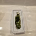 New Kringle Glass Green Pickle Christmas Tree Ornament By Kurt S. Adler. Fixed Price $14.24.