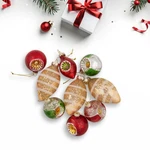 Northlight 9CT Retro Reflector White Glittered Glass Christmas Ornaments. Fixed Price $35.27.