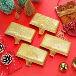 Huwena Pcs Christmas Gold Stocking Holders Mantle HANGER4. Fixed Price $25.98.