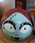 Disney 8-IN Lighted The Nightmare Before Christmas Sally Pumpkin Tabletop Decor. Fixed Price $17.99.