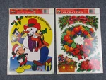 Christmas Static Window Clings Mickey & Friends / Wreath Fruit Basket Vintage. Fixed Price $21.94.