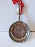 Vtg Williams Sonoma Silver Plated Mini Frying Pan Christmas Ornament Kitchen. Fixed Price $17.99.