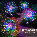 4X 200 Led Solar Firework Garden Lights Outdoor Path Lawn Decor Lamp Waterproof. Fixed Price $22.99.