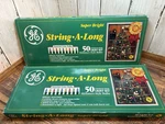 Ge Super Bright String A Long Multi Color 50 2X Light Sets Mini Bulbs Vtg Nos. Fixed Price $27.99.