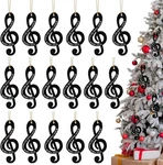 24 Pcs Christmas Music Note Ornaments Treble Clef Hanging Sign. Fixed Price $18.37.