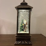 Nwt Christmas Lit Water Spinner Musical Lantern W/santa & Tree By Gerson. Fixed Price $41.40.