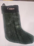 Pottery Barn Christmas Stocking Green New Mono:connor. Fixed Price $20.00.