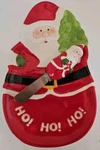 Pfaltzgraff Collectibles Holiday Santa Tidbit/ Cheeseball Tray W/ Spreader Box. Fixed Price $11.99.