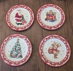 Christopher Radko Plates Set Twas The Night Before Christmas Salad Dessert 4. Fixed Price $49.50.