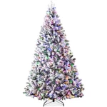Best Choice Products Pre-lit Snow Flocked Artificial Pine Tree Multicolored. Fixed Price $349.99.