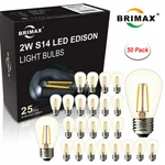 E26 Led Replacement Light Bulbs 2W S14 Clear Globe Edison 2700K Warm White. Fixed Price $50.39.