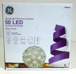 Ge 5.5-IN Hanging Super Sphere Display With 50 White Led Lights. Fixed Price $45.99.
