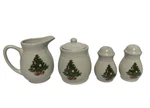Evergreen Christmas 5 Piece Service Set. Fixed Price $15.00.